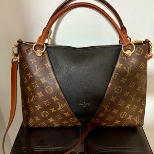 Louis Vuitton Brown and Black Monogram Shoulder Bag